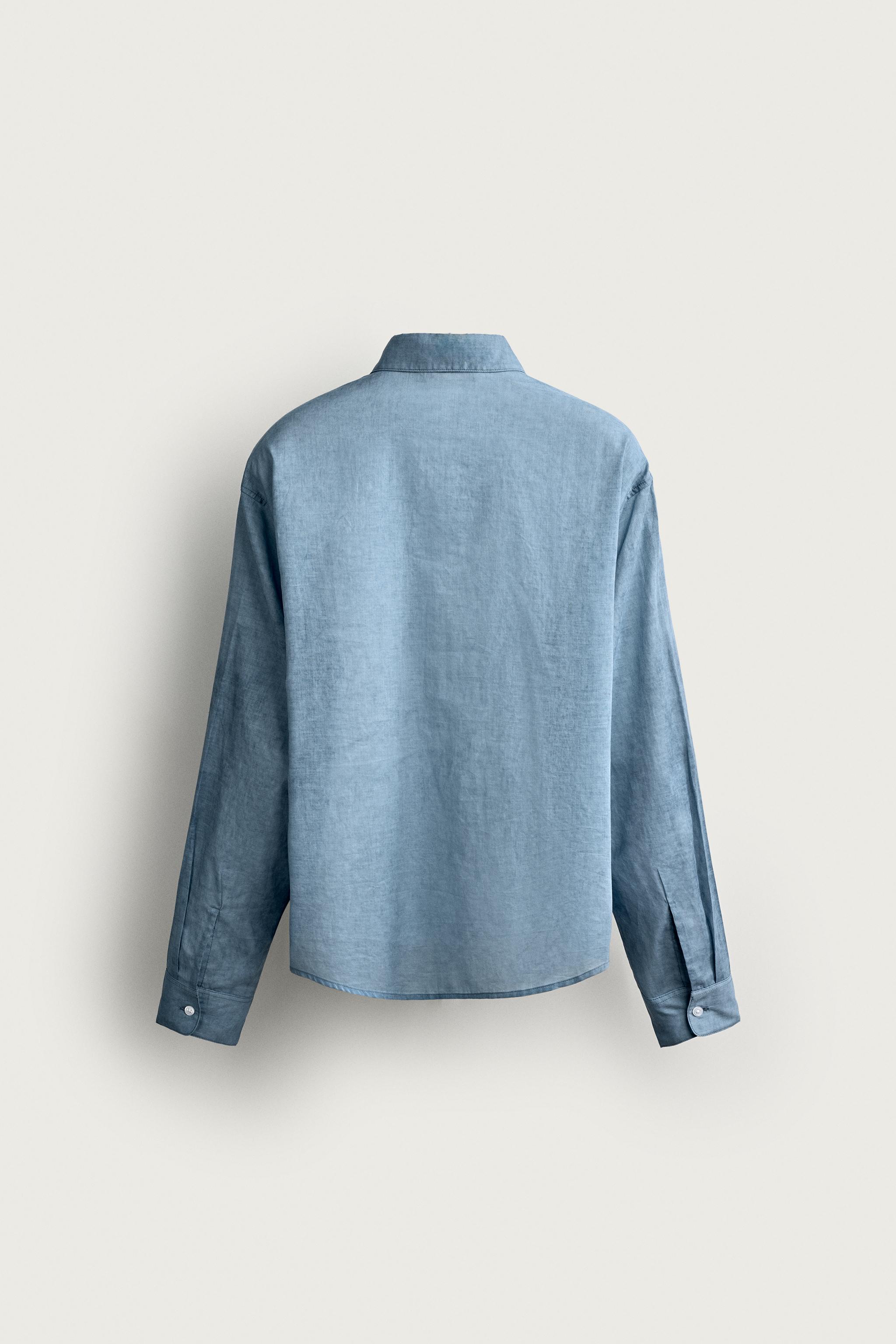 CHEMISE RELAXED FIT EFFET LAVÉ
